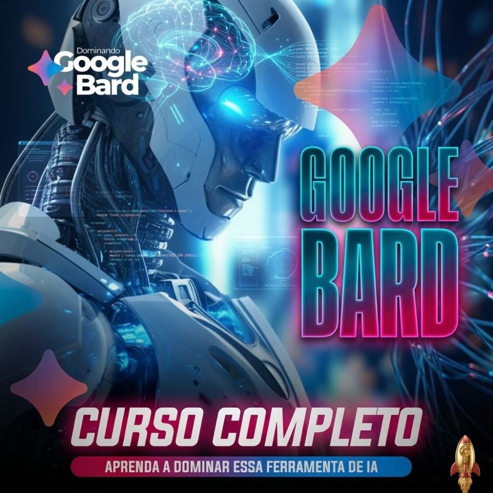 Interface da Inteligência Artificial Google Bard Gemini com exemplos de prompts em curso em vídeo.